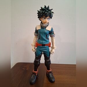 Action Figure with Teal and Black Outfit